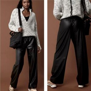 Aerie Black Wide Leg Pants